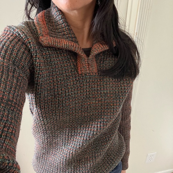 Vintage sweater brown and gray - Picture 5 of 10